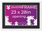 White Wood Puzzle Frame Kit with Glue Sheets, Black Mat, Backing, UV Acrylic - Available in 20 Popular Sizes